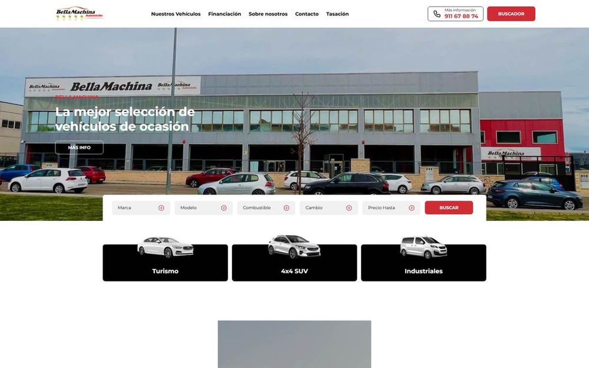 Web de Bella Machina