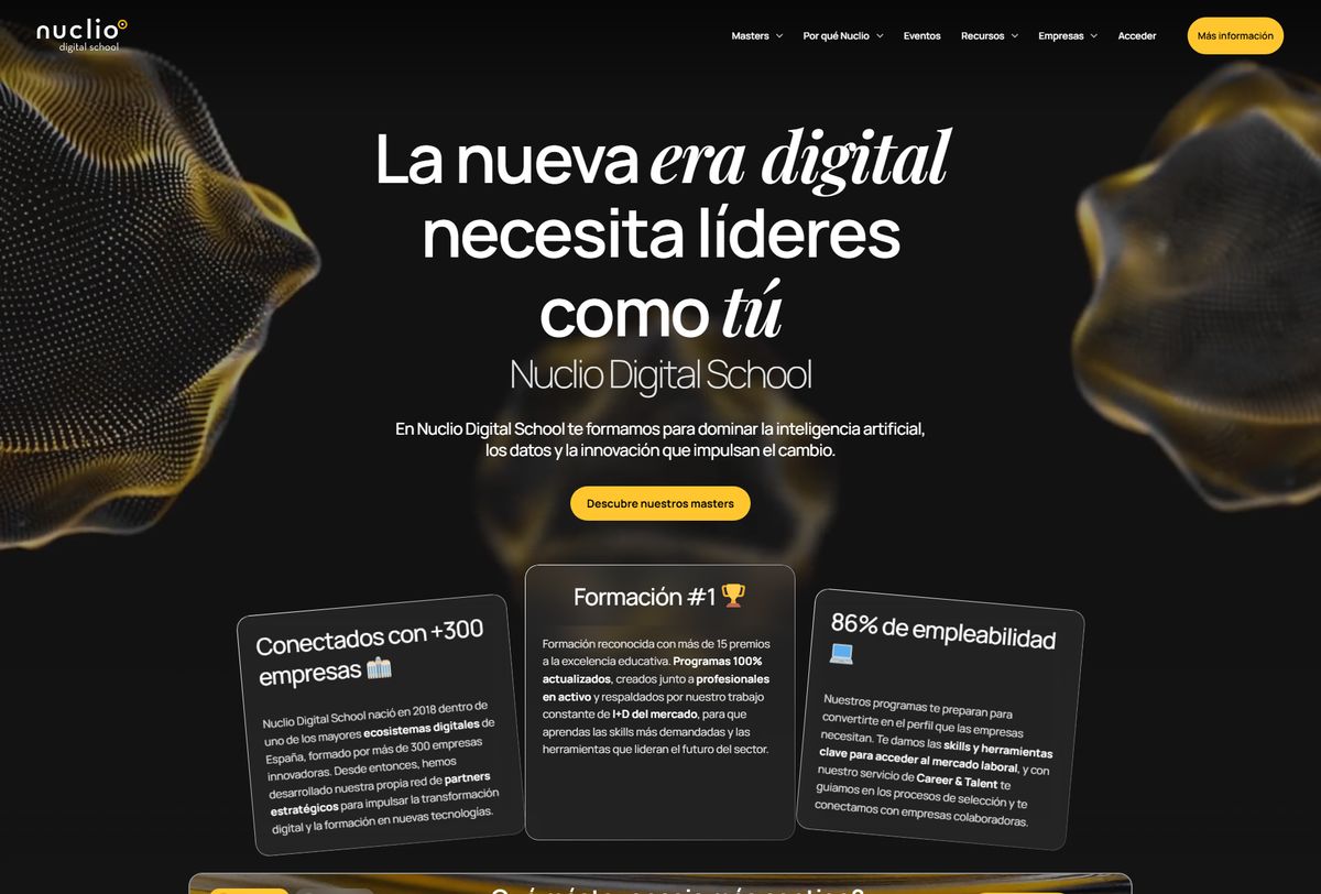 Web de Nuclio Digital School